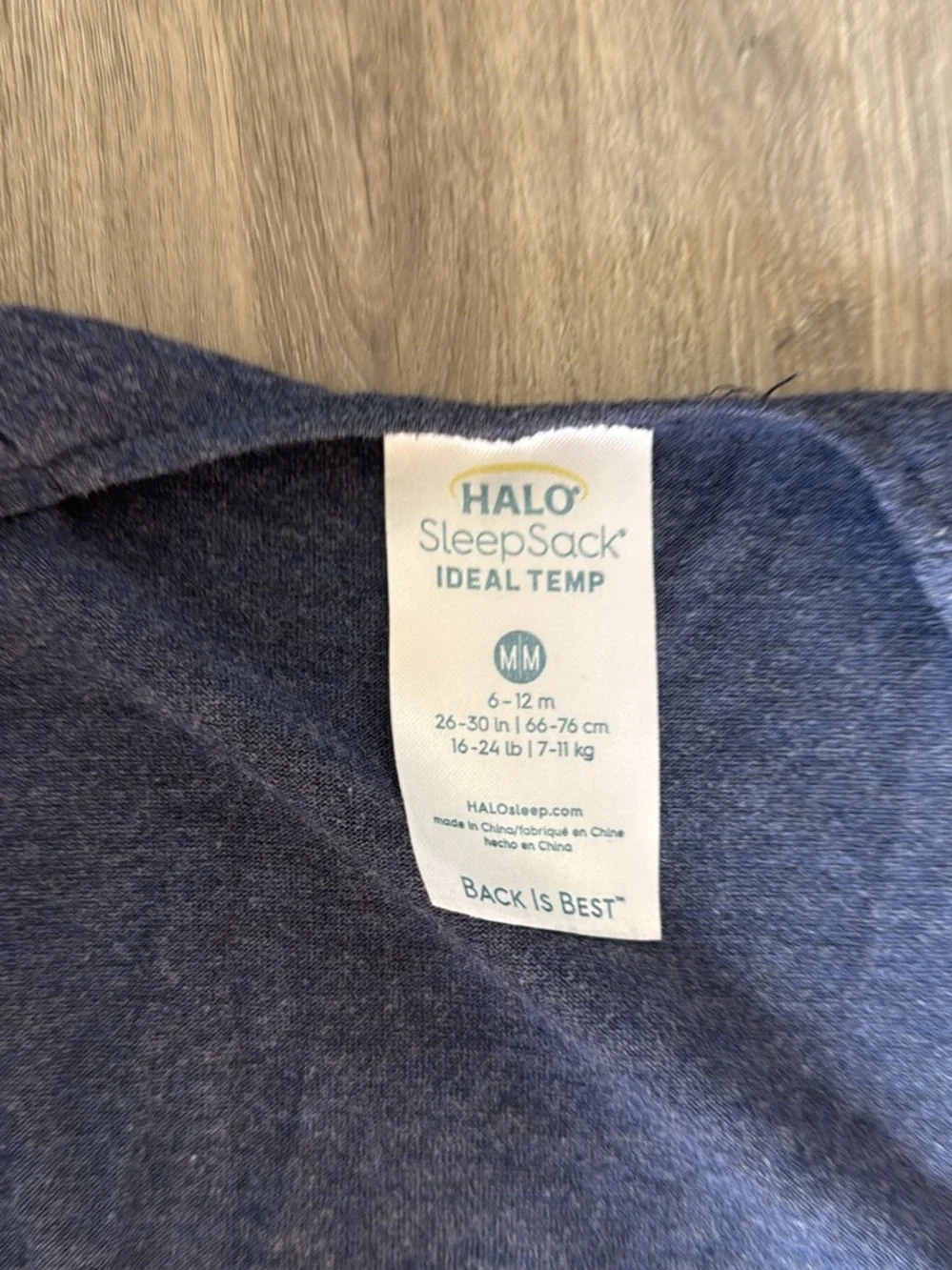 Halo SleepSack Ideal Temp - Heather Navy